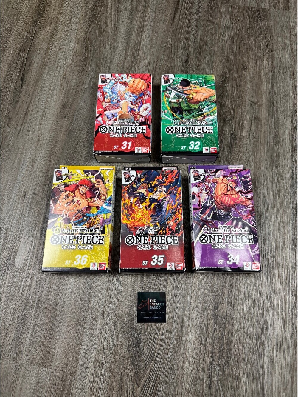6x One Piece Starter Deck Bundle ST-31 32 34 35 36 SEALED